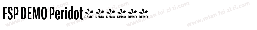 FSP DEMO Peridot字体转换